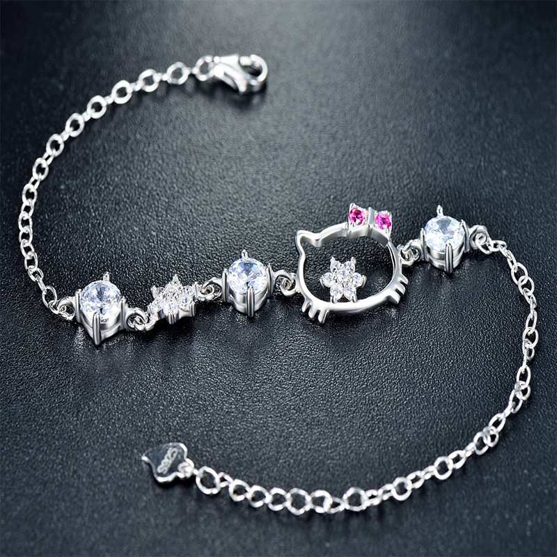 Kitty Cat Bracelet Purple