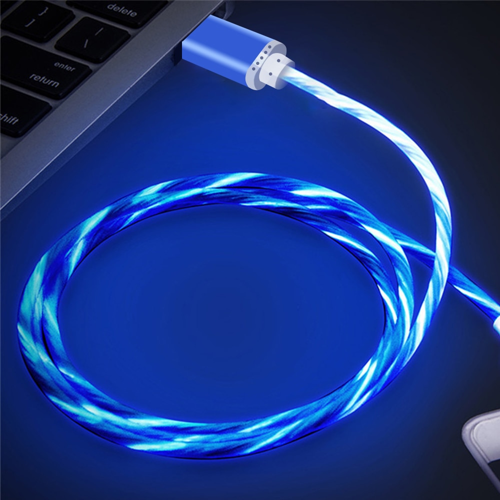 Cable de datos con iluminación LED de colores (Imagen 1)