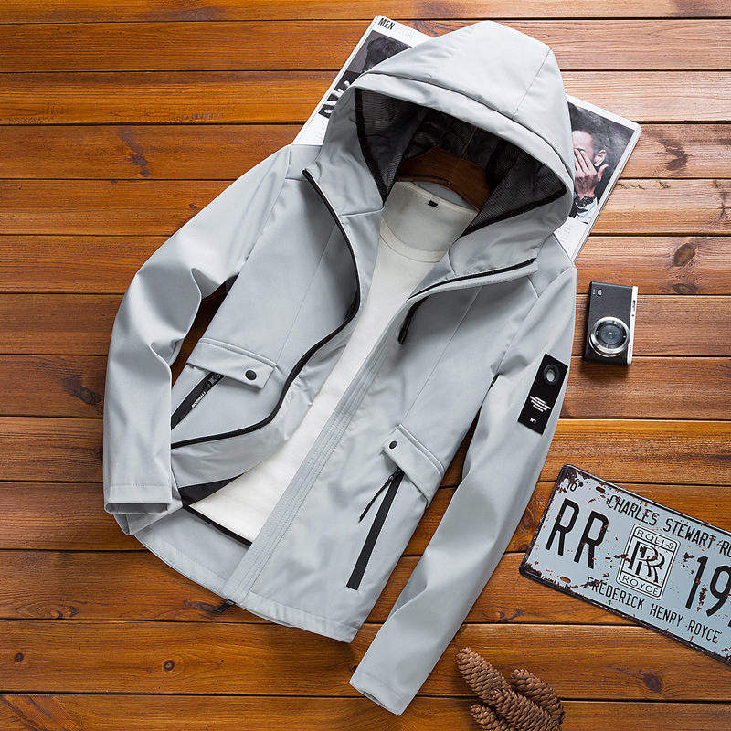 Men's hooded jacket styling
