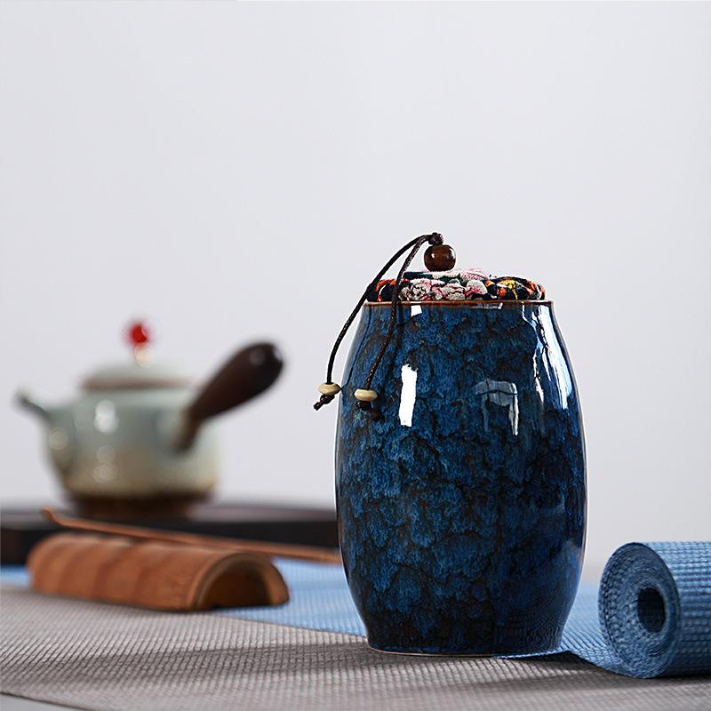 Kiln Change Tea Canister - Sky Blue