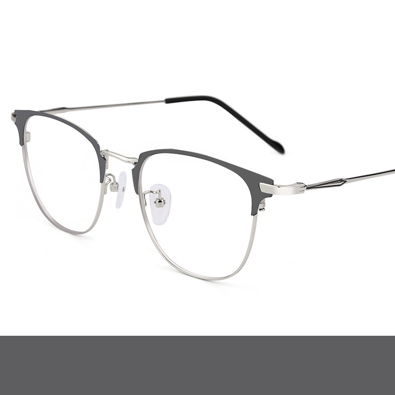 Grey Silver Anti-Blue Light Glasses