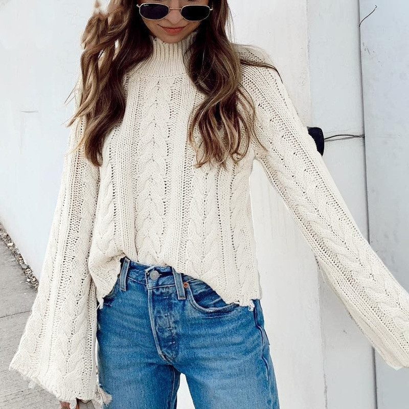 Bell Sleeve Sweater Side View