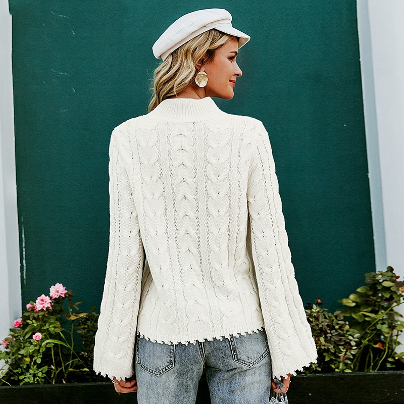 Bell Sleeve Sweater Detail