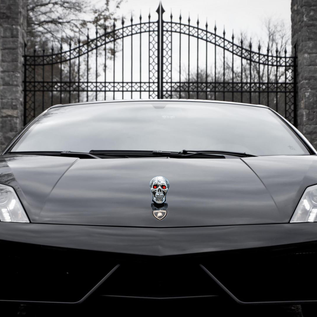 Skull Hood Ornament Detail