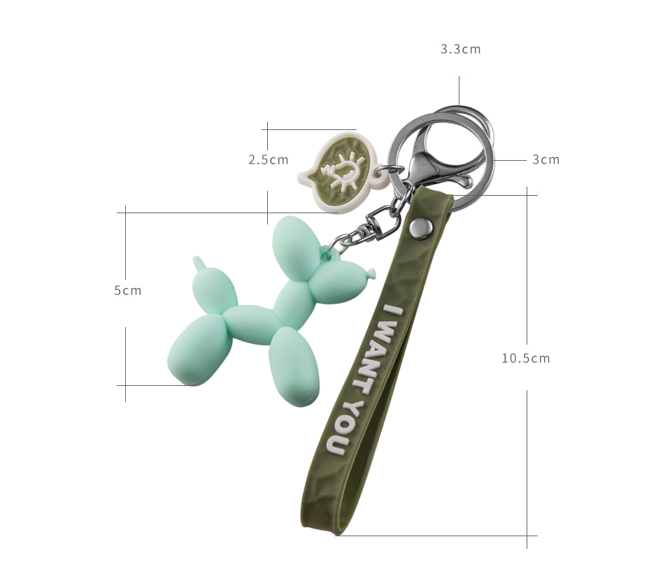 Personalized dog keychain pendant