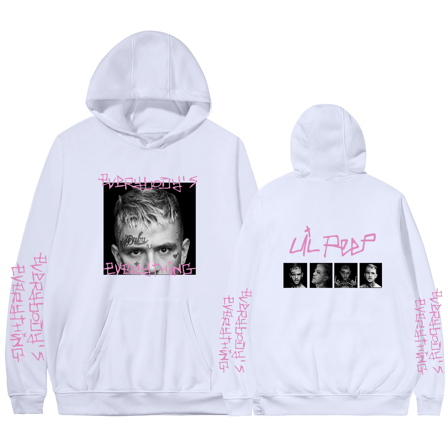 Lil Peep Hoodie Color Options