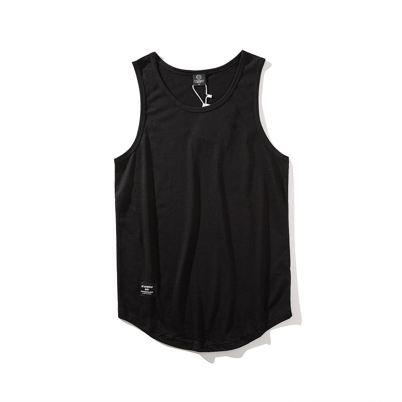 ulzzang打底下摆背心 Male Oversized Vest