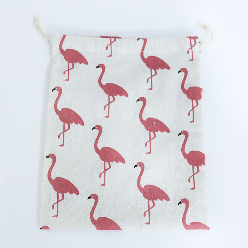 Cotton and Linen Drawstring Pouch