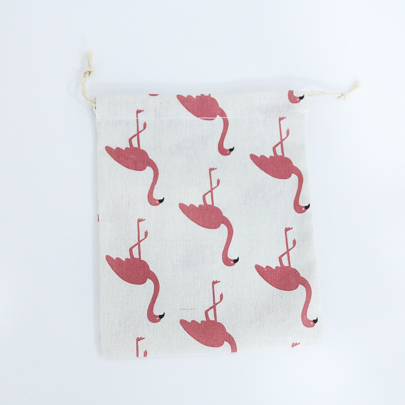 Cotton and Linen Drawstring Pouch