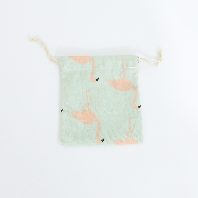 Cotton and Linen Drawstring Pouch