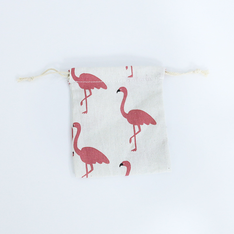 Cotton and Linen Drawstring Pouch