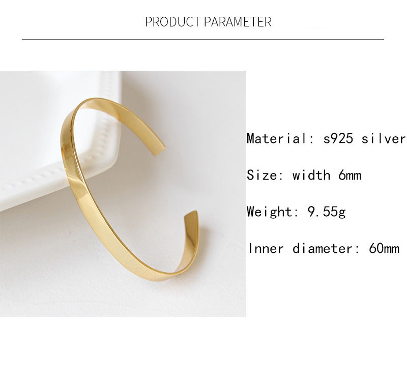 Open Cuff Bracelet Front View