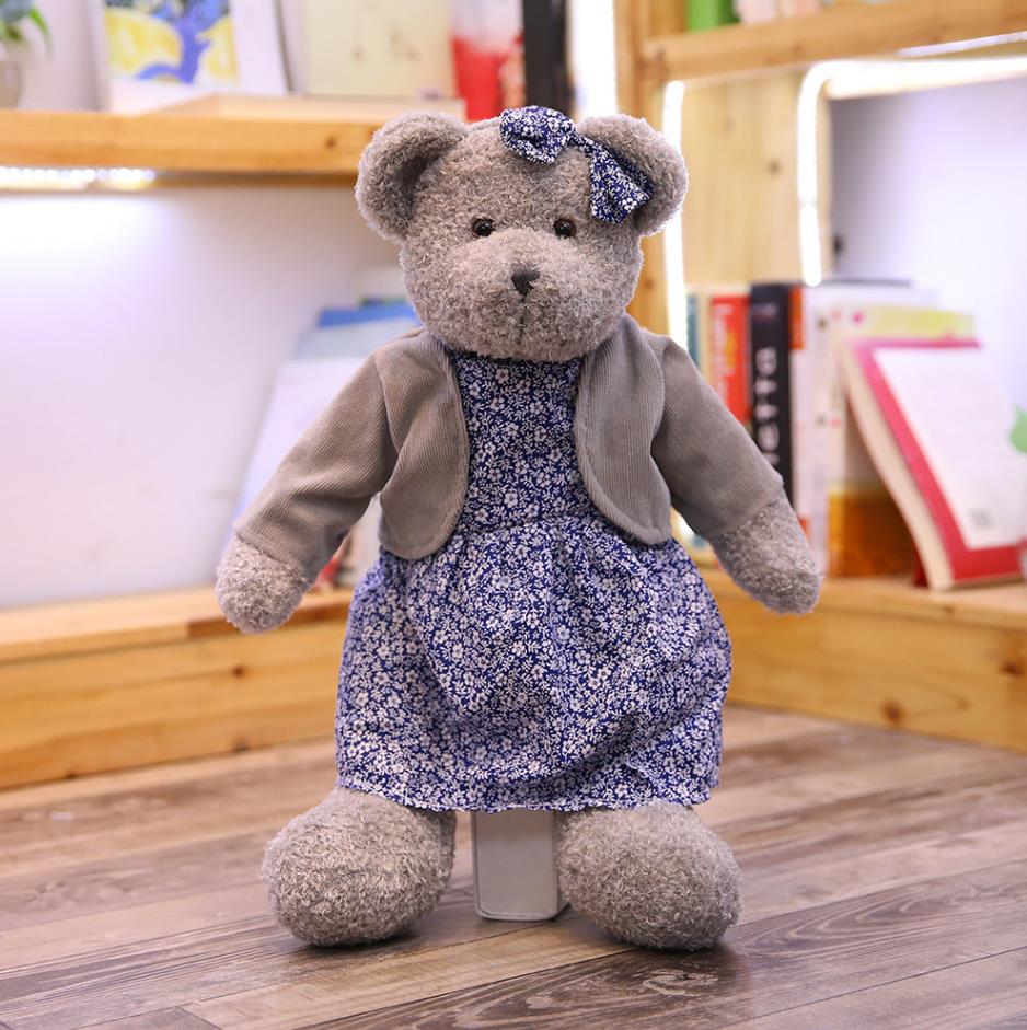 Corduroy Grey Couple Bear 4