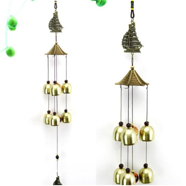 2-layer 6-bell wind chime image 1