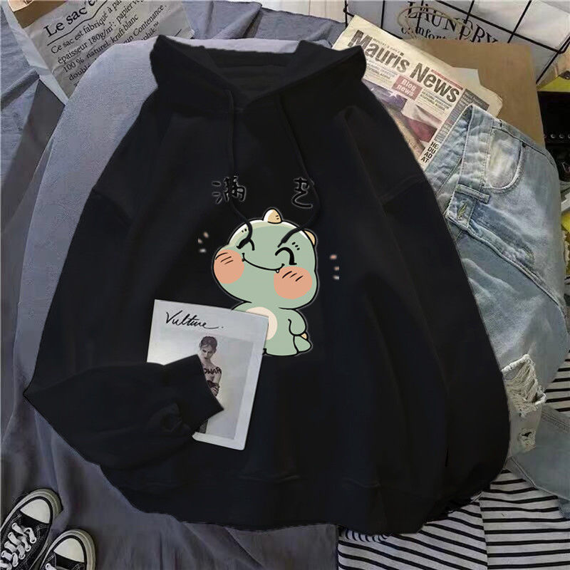 Women's loose coat hooded sweater