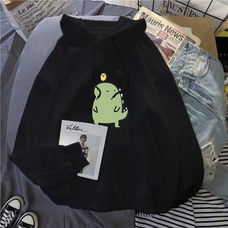 Women's loose coat hooded sweater