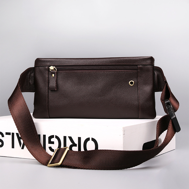 Men's Crossbody Bag - Brown