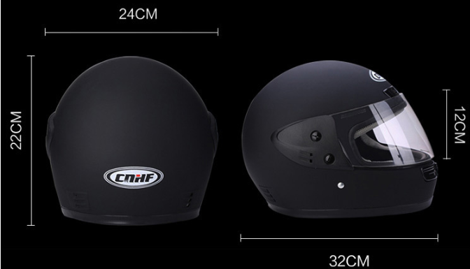 Black Motorcycle Helmet Image 3