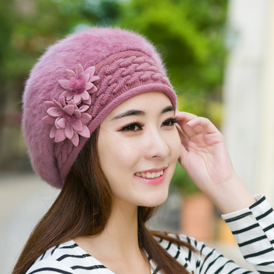 Rabbit Hair Beret Hat in Different Colors
