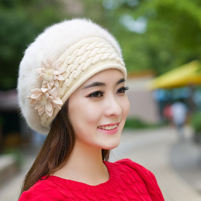 Stylish Rabbit Hair Beret Hat
