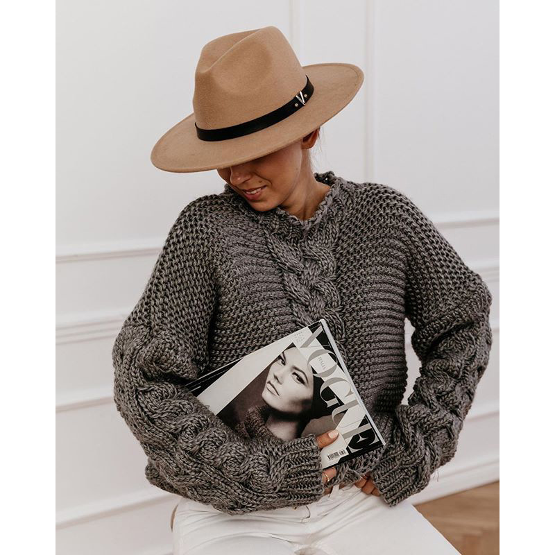 Relaxed Knitted Sweater Image 2