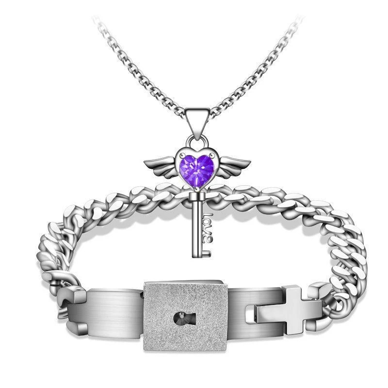 Couple's Titanium Steel Bracelet in Yellow