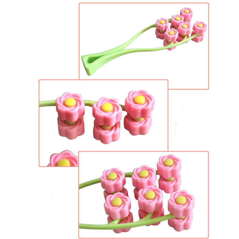 Manual Roller Face Massager Pink