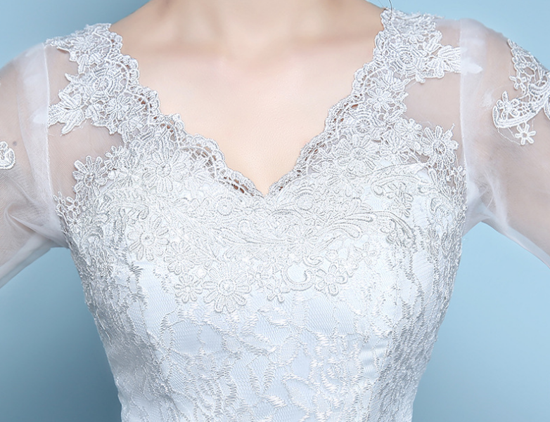 Wedding Dress Fabric Close-up