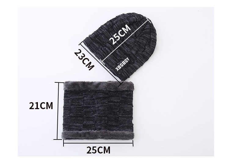 Knit Cap and Neck Warmer Set