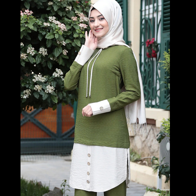 Dress Set in Army Green