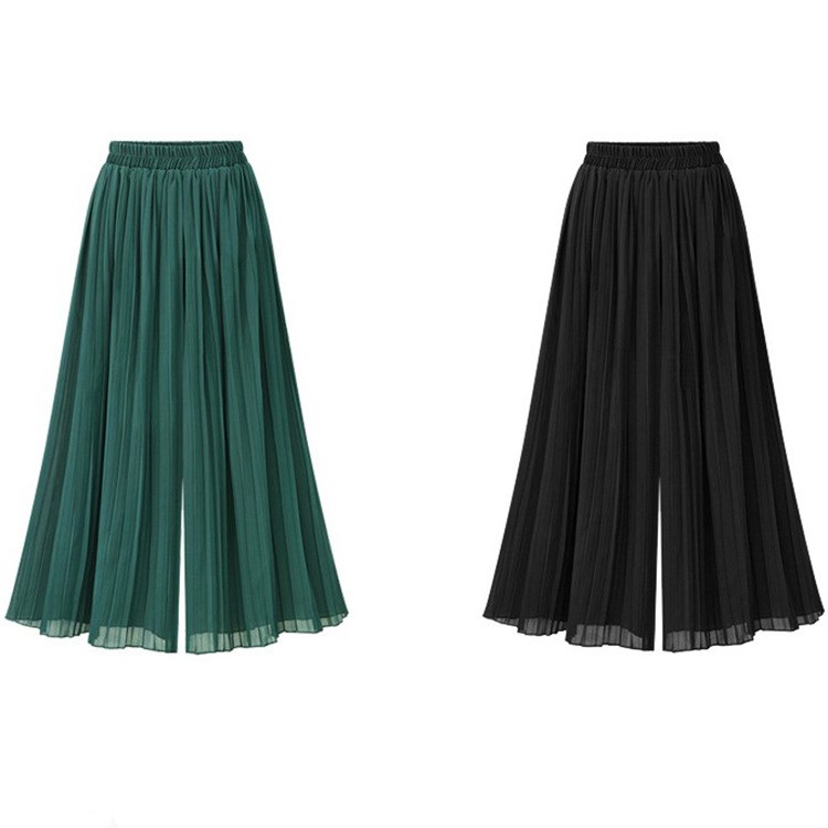 Chiffon Wide-Leg Pants
