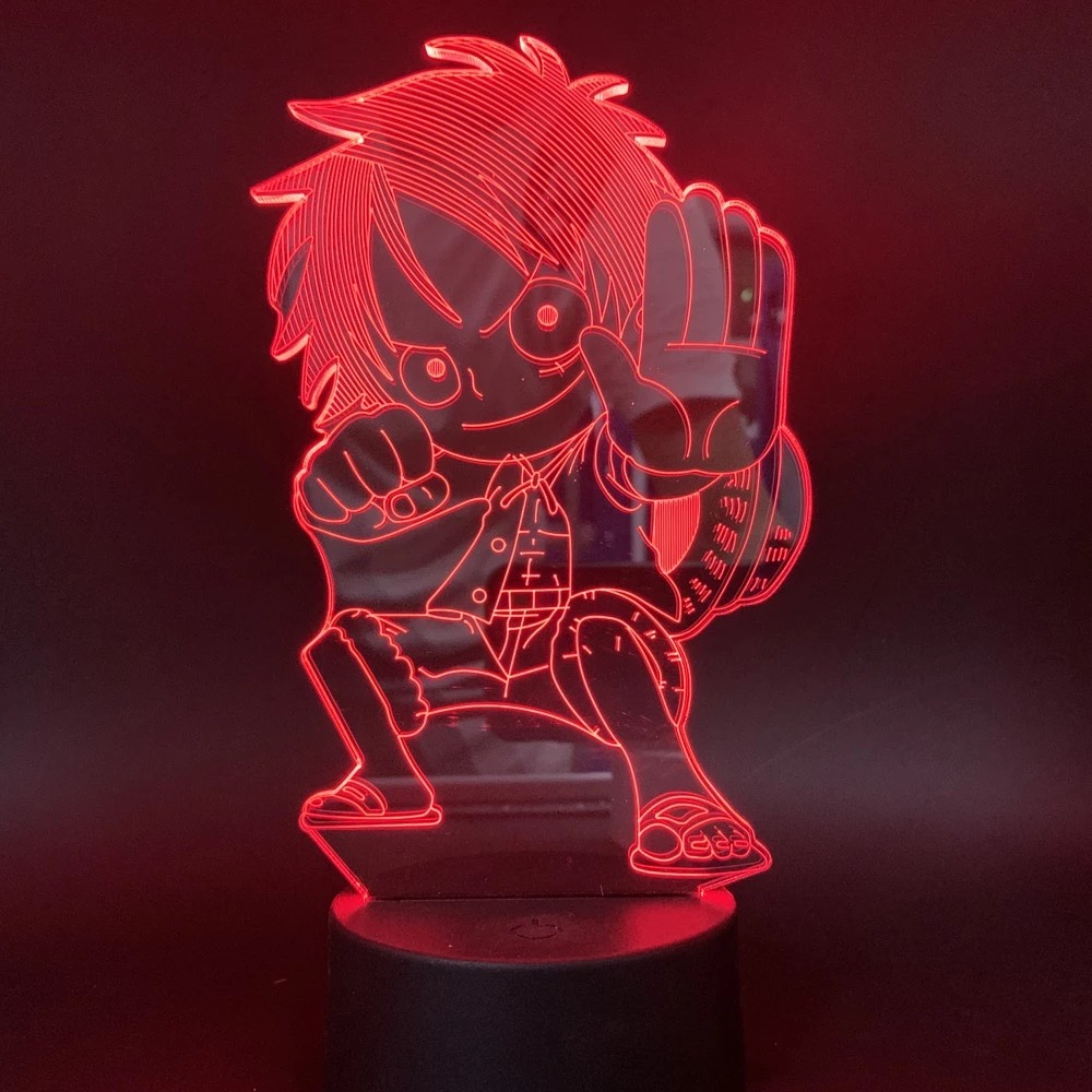 3D LED Visual Lamp in action