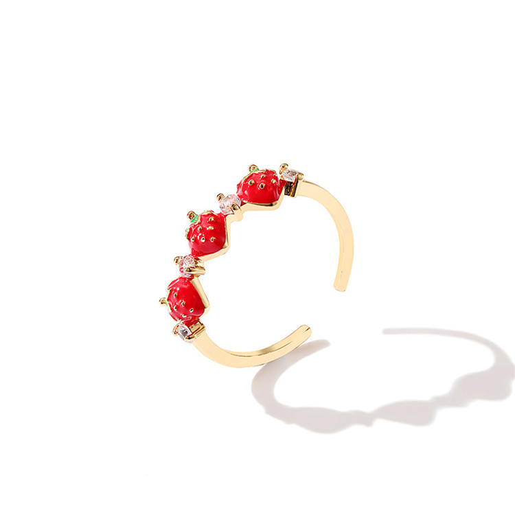 Japanese inspired strawberry ring 2