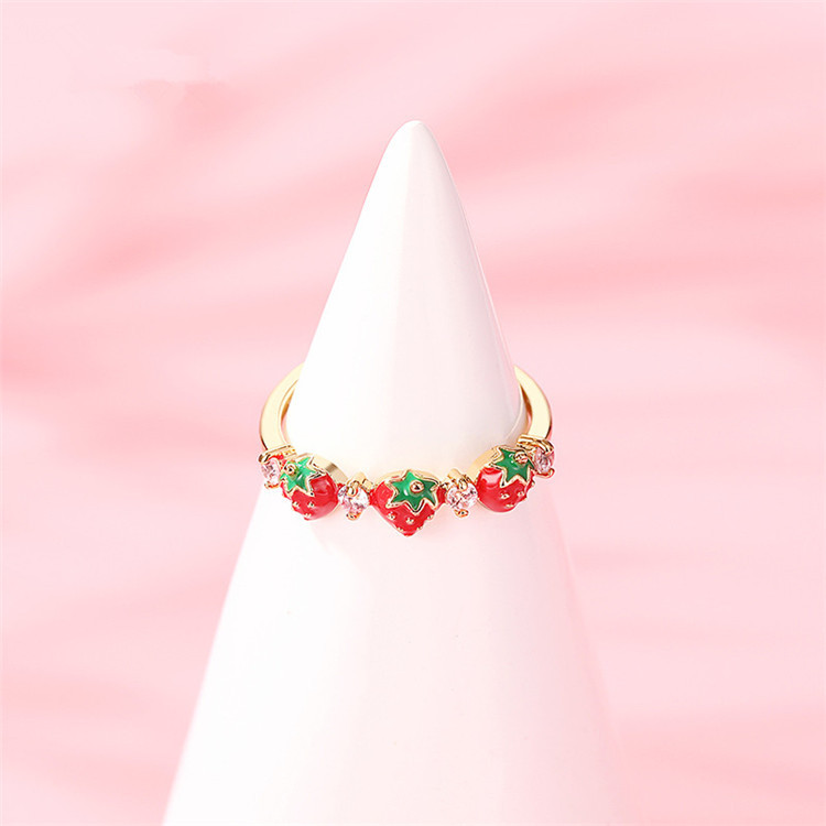 Japanese inspired strawberry ring 1