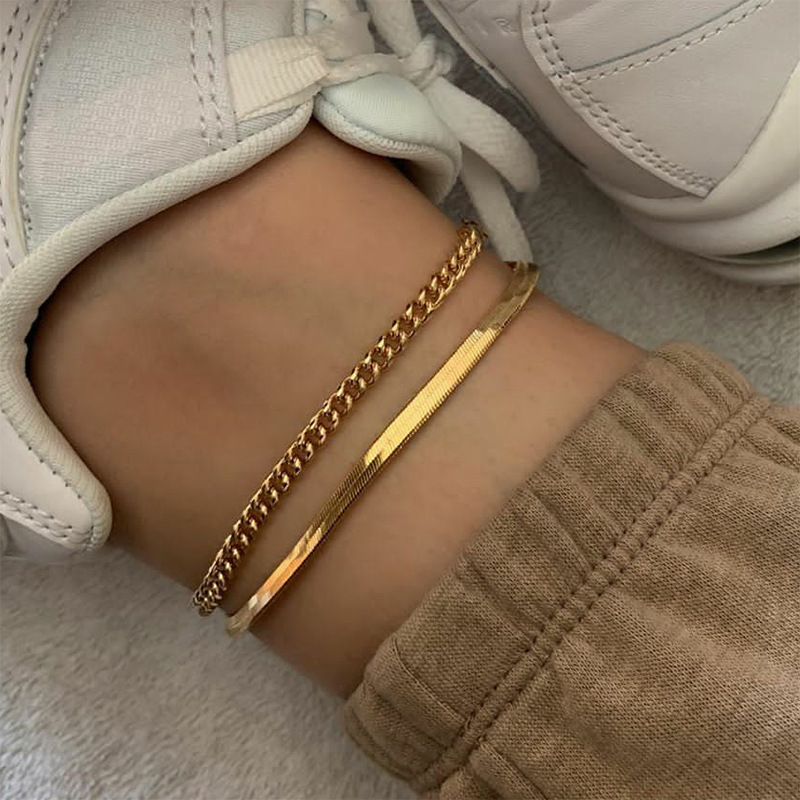 Stylish Anklet on Model