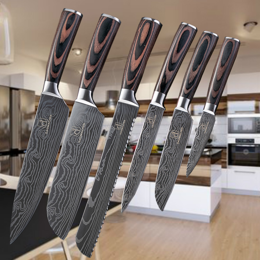 Damascus Knife Set Image 2