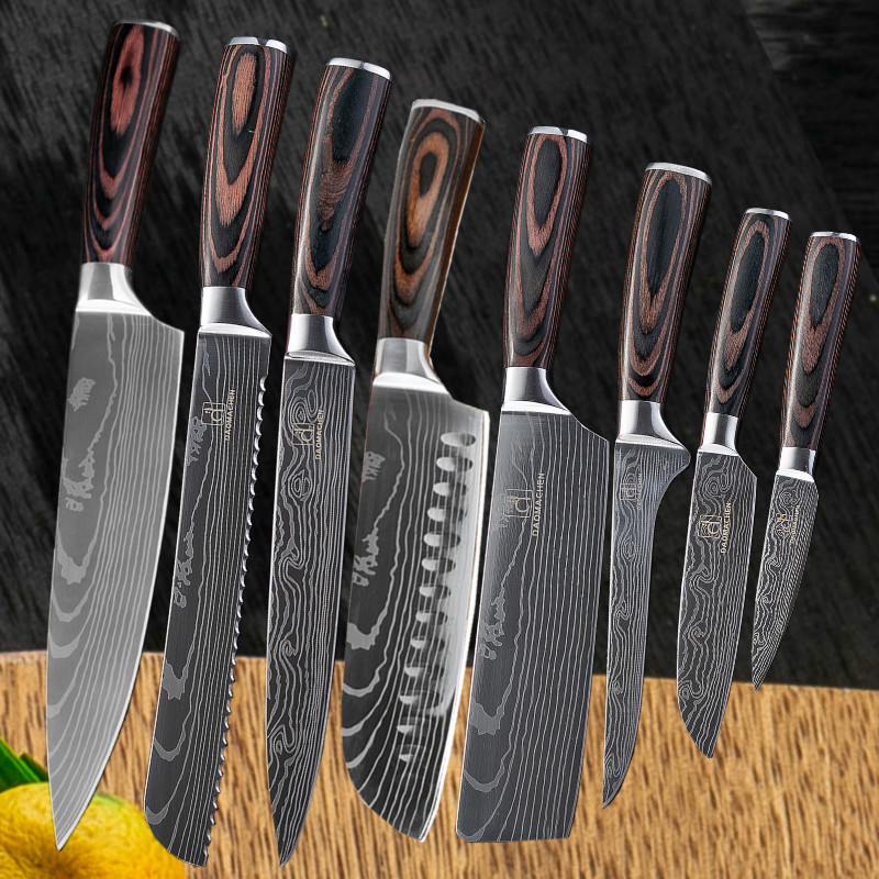Damascus Knife Set Image 1