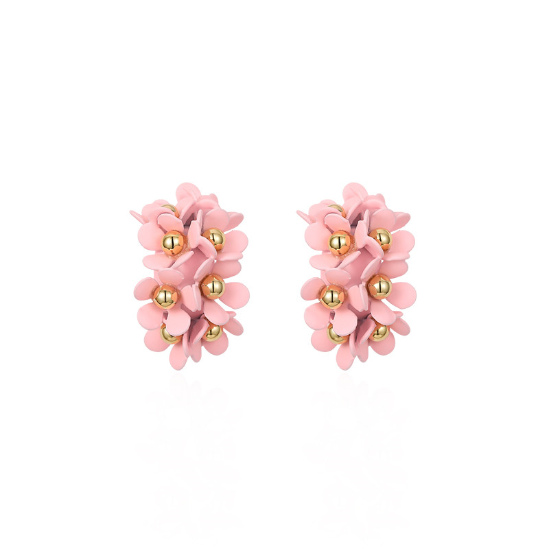 Pink Petal Earrings 4