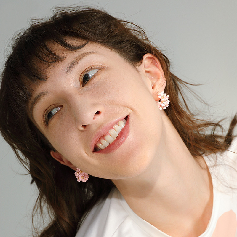 Pink Petal Earrings 1