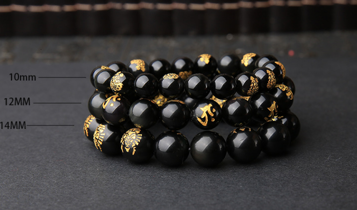 Natural Obsidian Bracelet Image 1