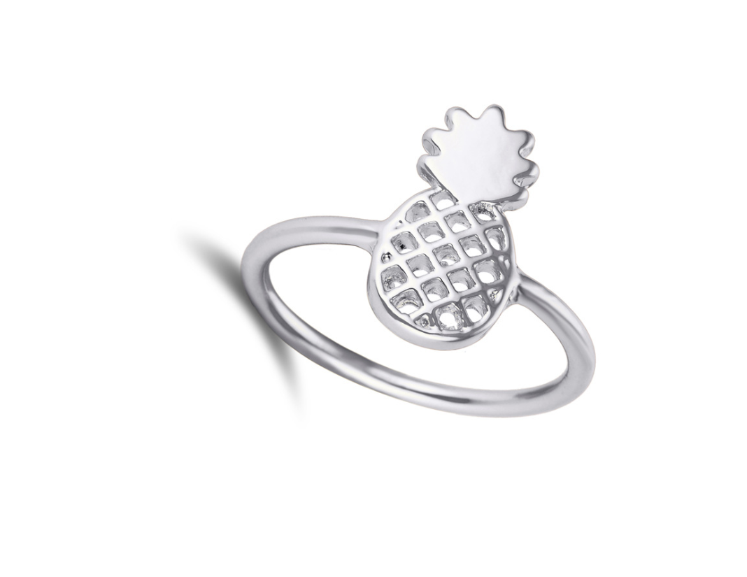 Pineapple Ring Silver