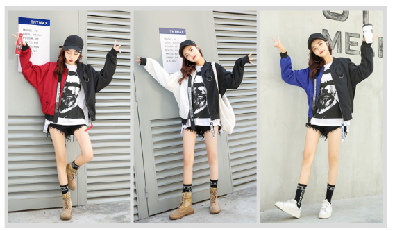 Colorful Baseball Jacket Front