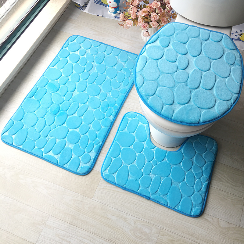 Three-piece Embossed Toilet Set