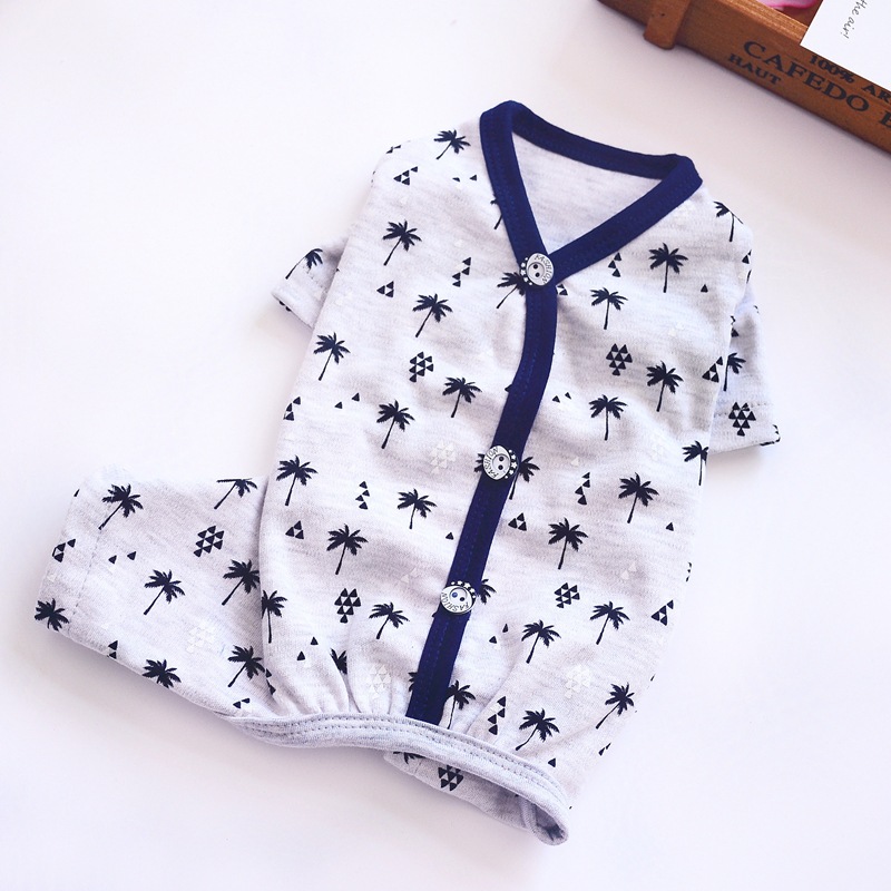 Dog Pajamas in Leaves