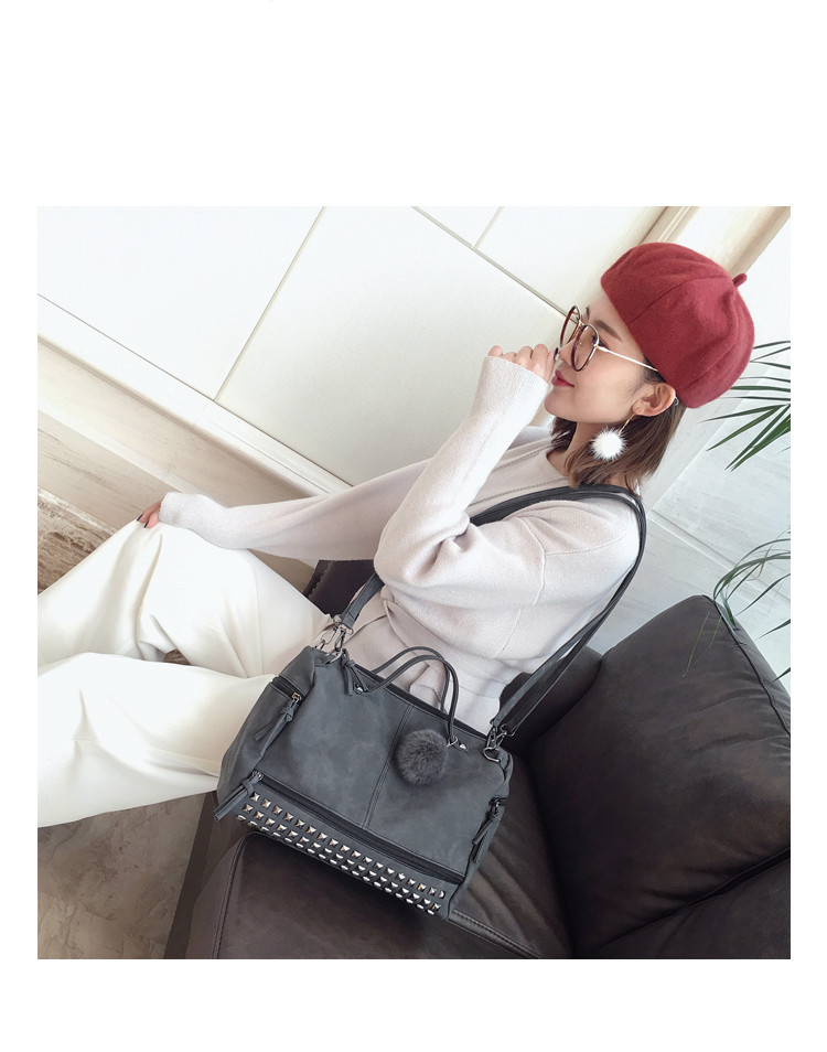 Studded Detailing of Tote Bag