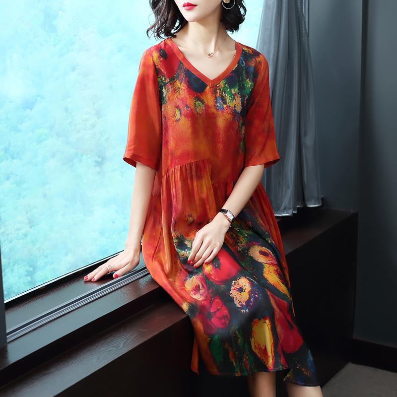 Silk Dress Image 5