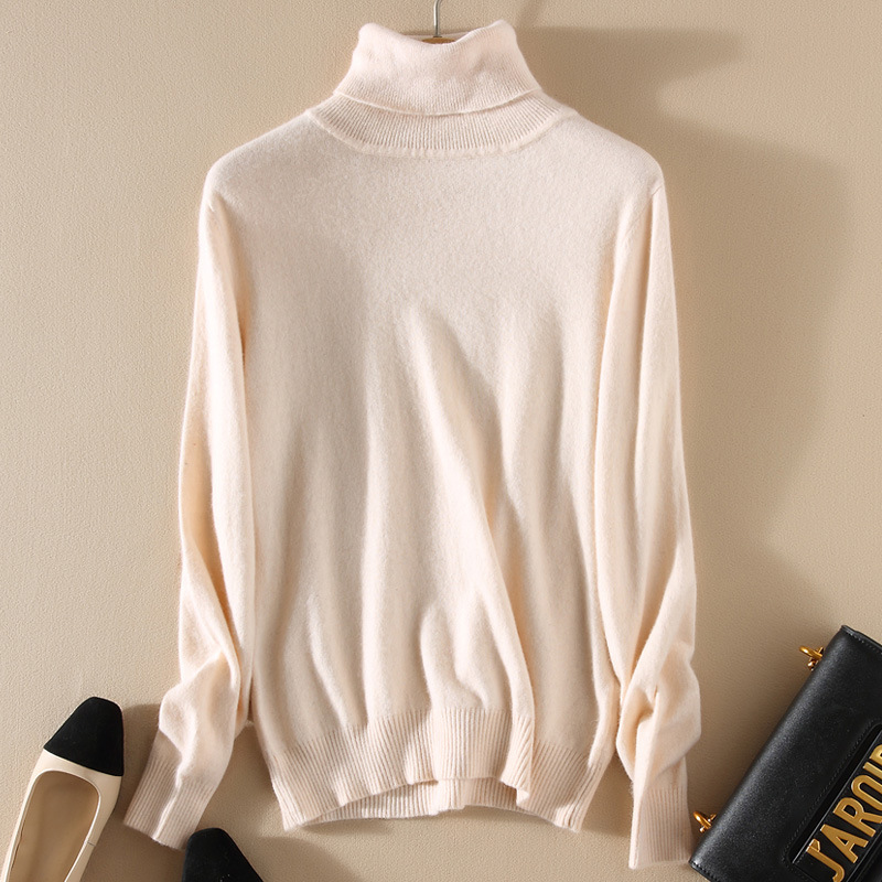 High Neck Knit Sweater - Image 1