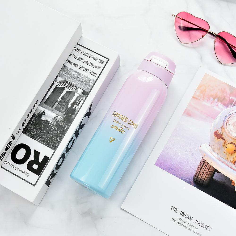 Gradient Color Vacuum Insulated Mug Green