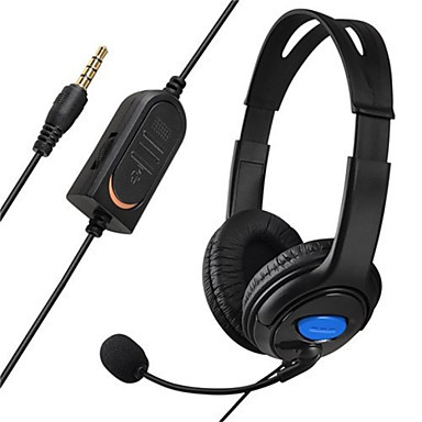 Stylish black wired headphones