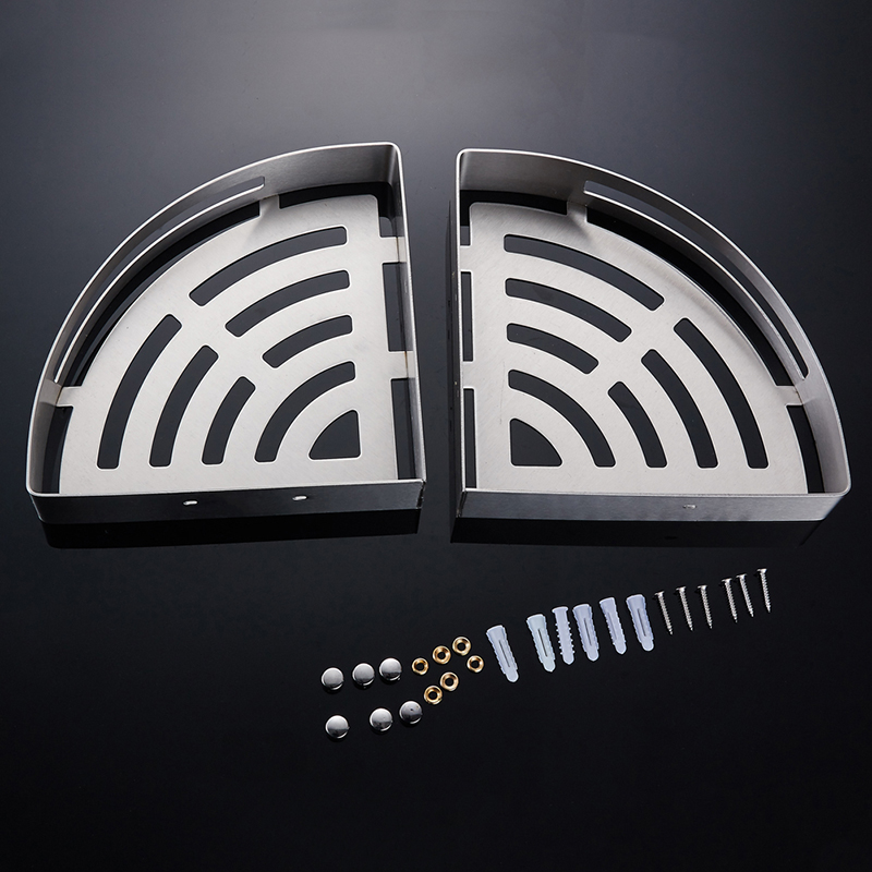 Stainless Steel Corner Shelf Dimensions - 45cm x 29cm